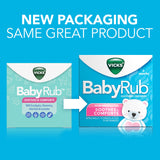 Aplicación-pecho-cuello-espalda de Vicks BabyRub para calmar al bebé