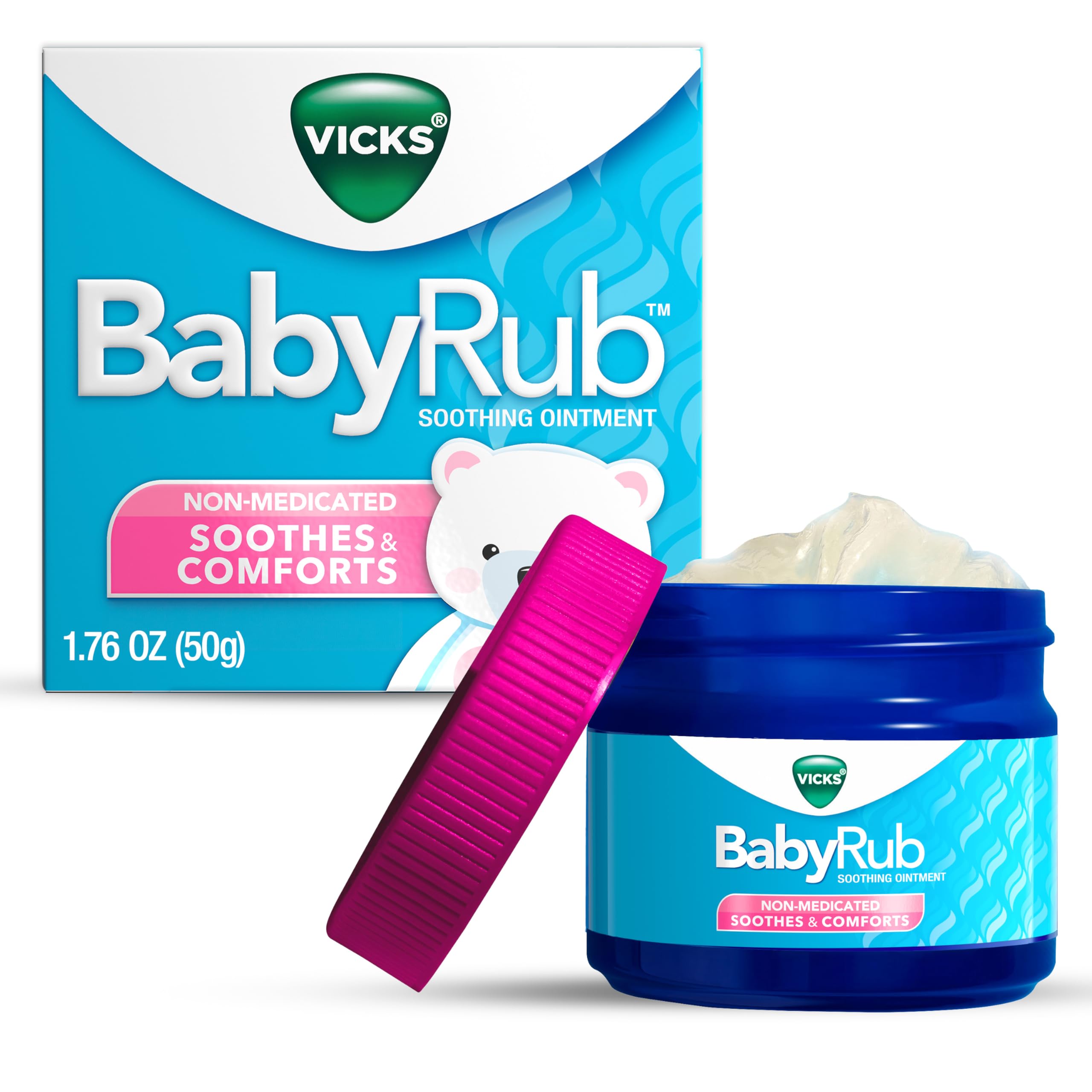 Vicks BabyRub: bote de 1,76 oz para piel suave del bebé