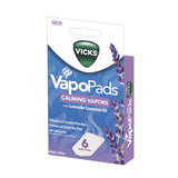 Vicks Calming Lavender Vapopad en humidificador para noches tranquilas.