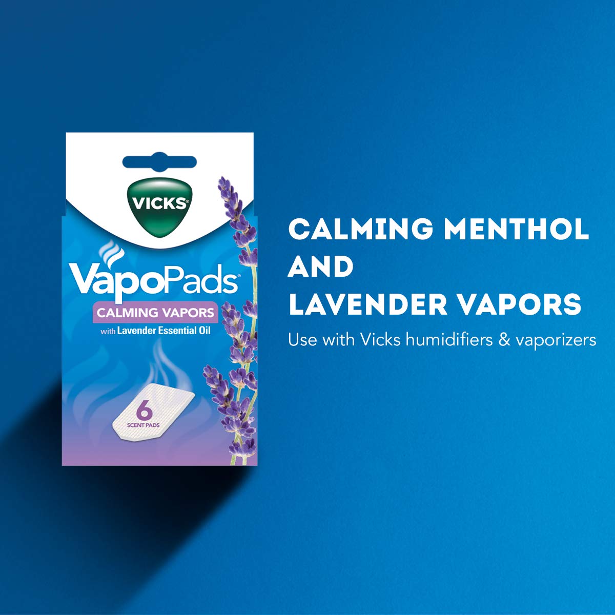 Vicks Calming Lavender Vapopad: paquete de 12 para 12 noches.