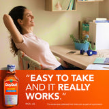 Vicks DayQuil SEVERE etiqueta sin somnolencia para uso diurno.