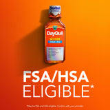 Vicks DayQuil SEVERE toma diurna en vaso para energía continua.