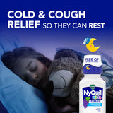 Frasco con dosis fácil para niños de 6 años con DayQuil NyQuil.