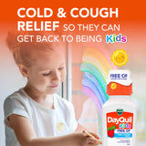 Envase ergonómico de DayQuil NyQuil para niños de 6 años.