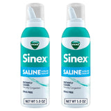 Vicks Sinex Saline spray ultra fino para alivio diario de congestión nasal.