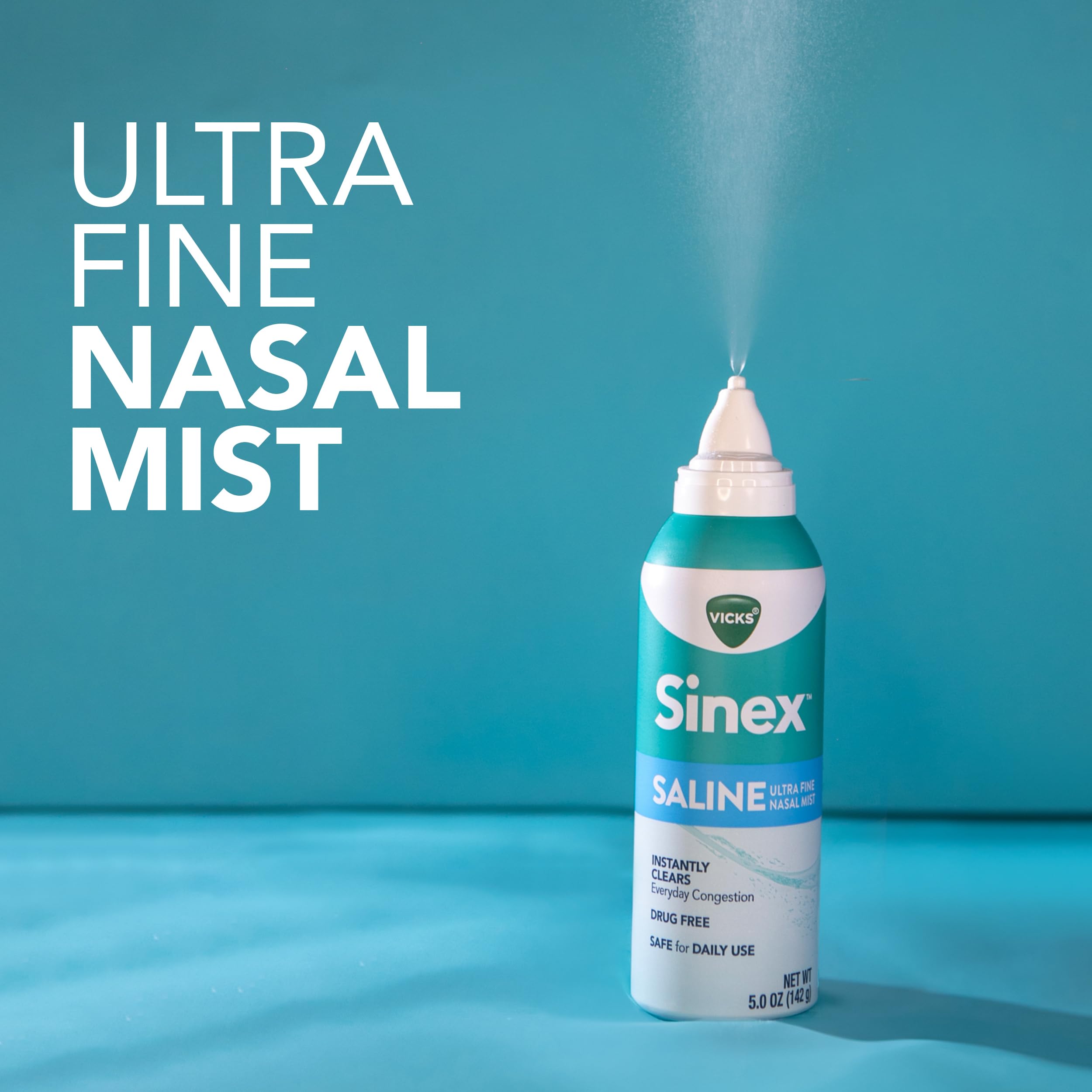 Limpieza de mucosas nasales con Vicks Sinex Saline suave