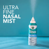 Limpieza de mucosas nasales con Vicks Sinex Saline suave