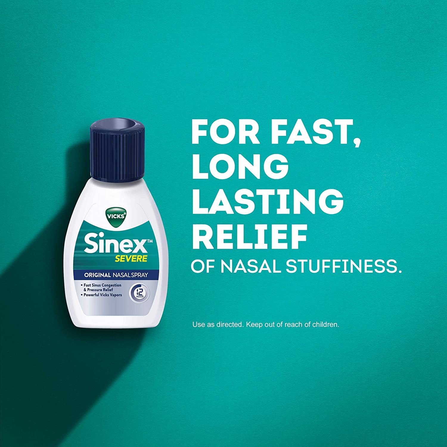 Vicks Sinex Severo caja y diseño para compra rápida