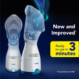 Máscara facial de Vicks con ajuste para alivio focal de nariz y senos nasales.