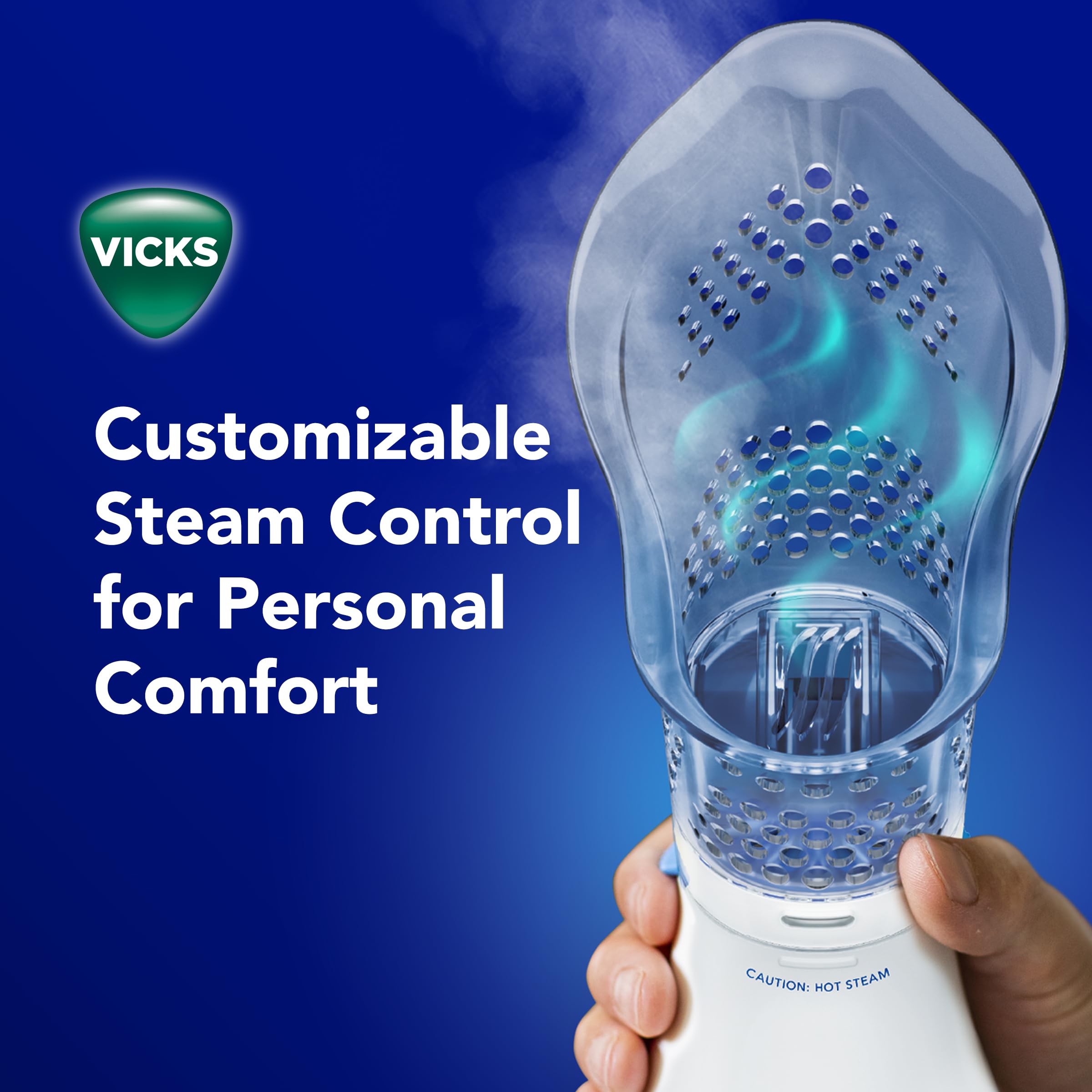 Inhalador Vicks compatible con VapoPads para vaporización sin medicación.