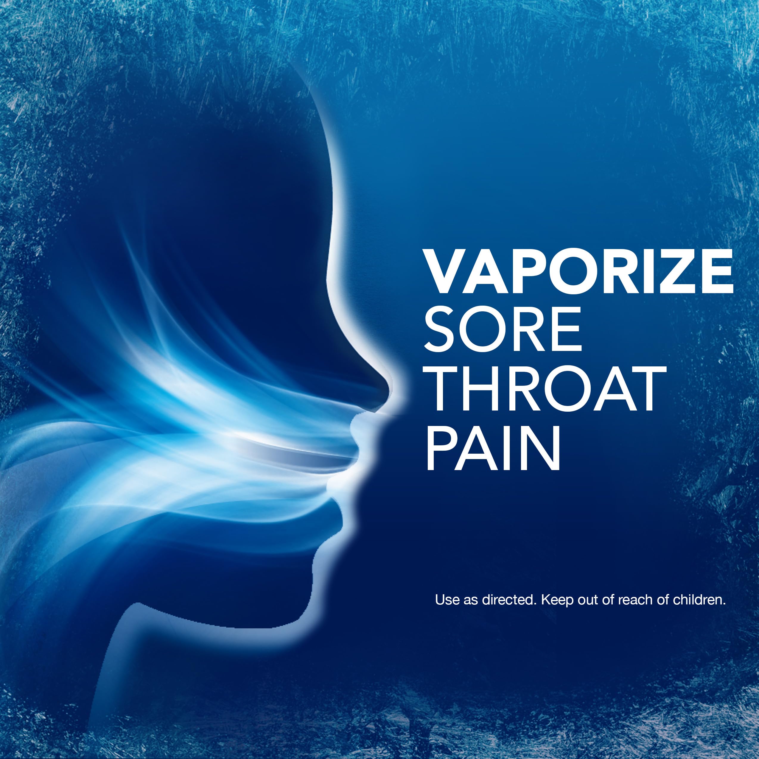 Pastillas Vicks VapoCOOL Severe disolviéndose en la boca para alivio rápido.