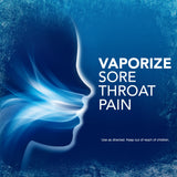 Pastillas Vicks VapoCOOL Severe disolviéndose en la boca para alivio rápido.
