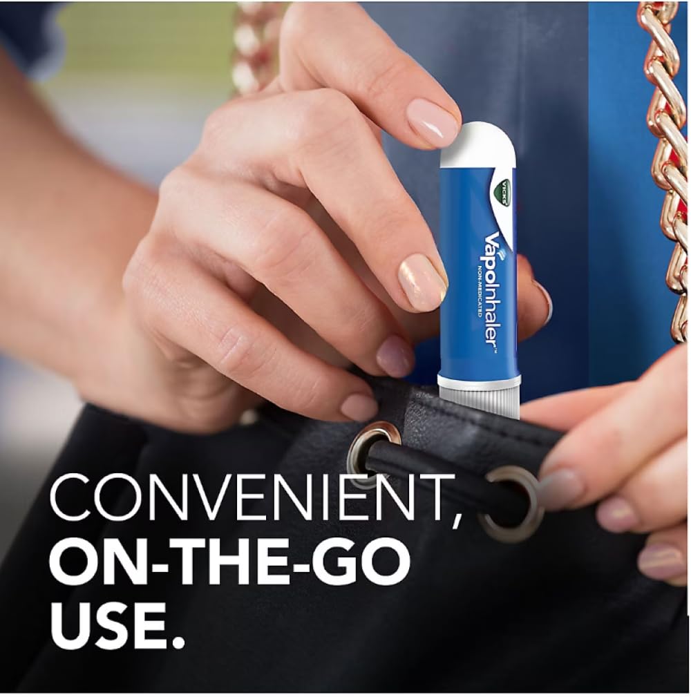 Aroma mentolado fresco del VapoInhaler para sensación revitalizante.
