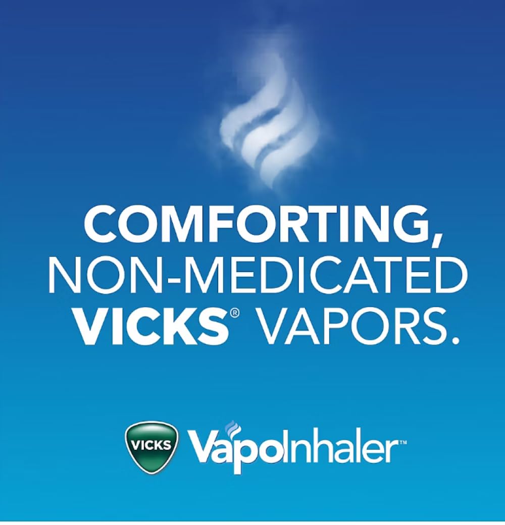 Vicks VapoInhaler portátil para bolso, discreto y práctico.