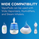 Vicks VapoPads diseño sin derrames facilita recambio rápido