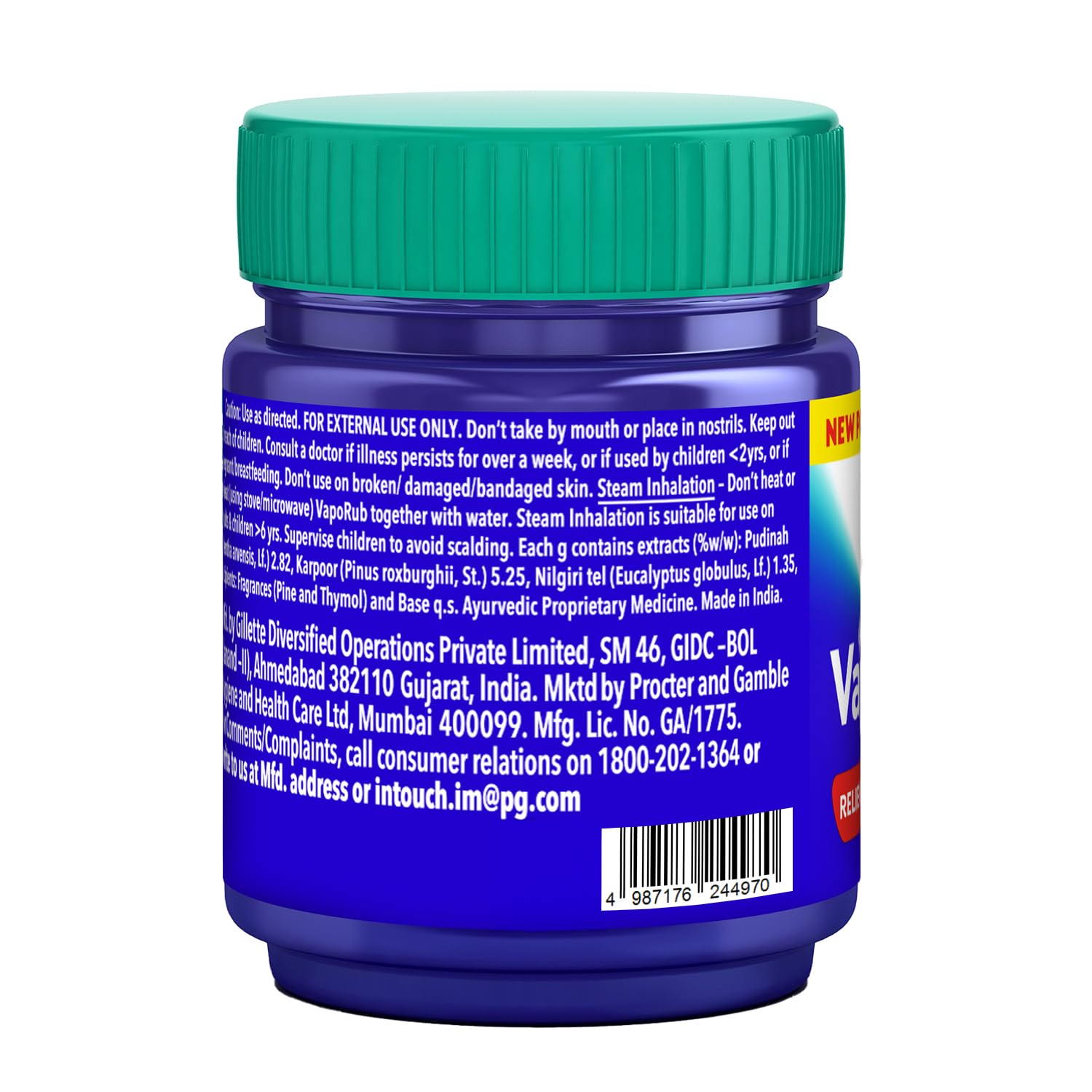 Vicks Vaporub congestión nasal ayuda a respirar mejor