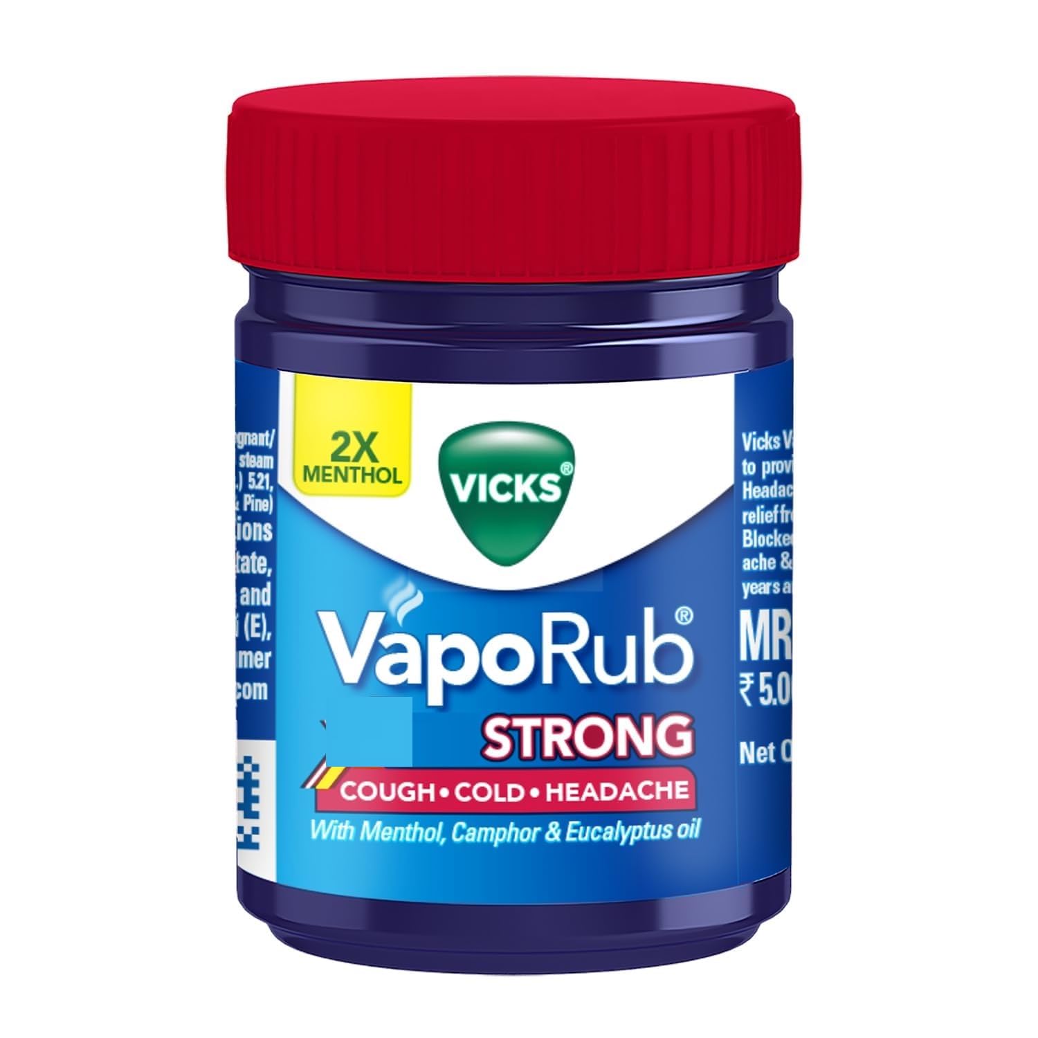 Vicks VapoRub frasco de 50 ml, alivio para tos y congestión