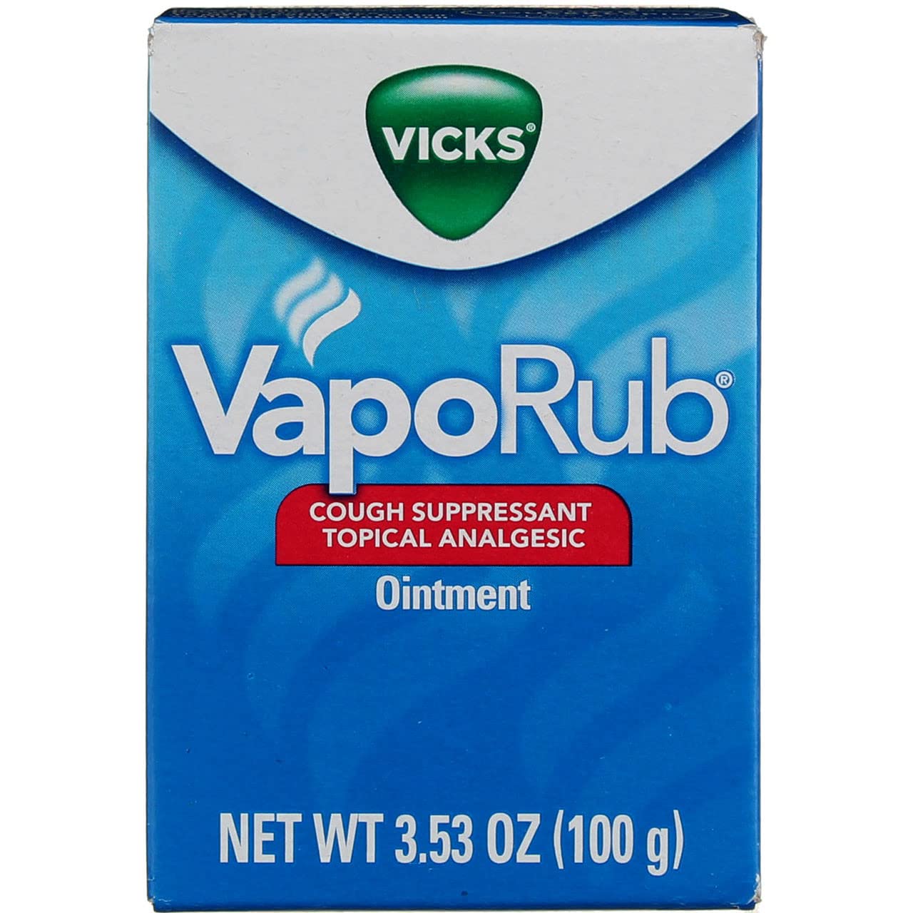 Vicks Vaporub ungüento de 100 g en empaque de tres para el botiquín familiar.