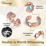 Vicmag anillo cobre amor, regalo significativo para ella y él.