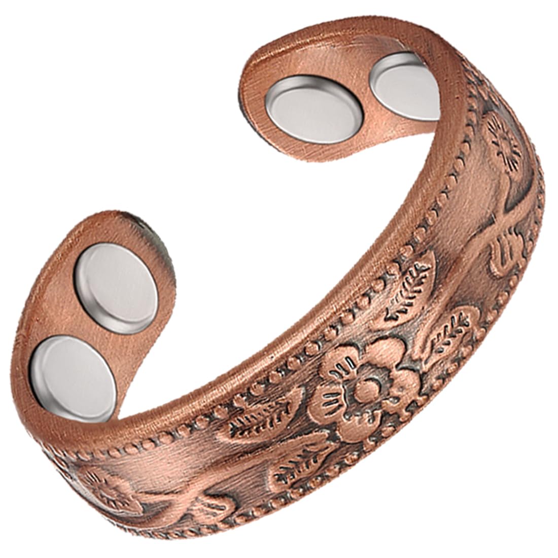 Vicmag anillo cobre magnetico mujer ajustable: comodidad diaria y estilo elegante.