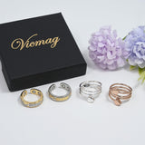 Vicmag anillo de cobre magnético para uso diario, ligero y cómodo.