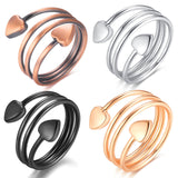 Vicmag anillo magnético de cobre para mujer en rosa-oro, ideal para uso diario.