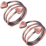 Vicmag: anillo magnético de cobre para mujeres, enfoque en equilibrio diario.
