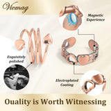 Vicmag anillo magnético de cobre, diseño minimalista para cualquier ocasión.