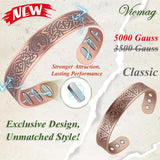 Ajuste abierto de la pulsera Vicmag para muñeca masculina.