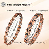 Pulsera magnética de cobre Vicmag, imanes potentes para uso diario.