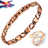 Pulsera de cobre Vicmag con magnetos de alta fuerza para uso diario.