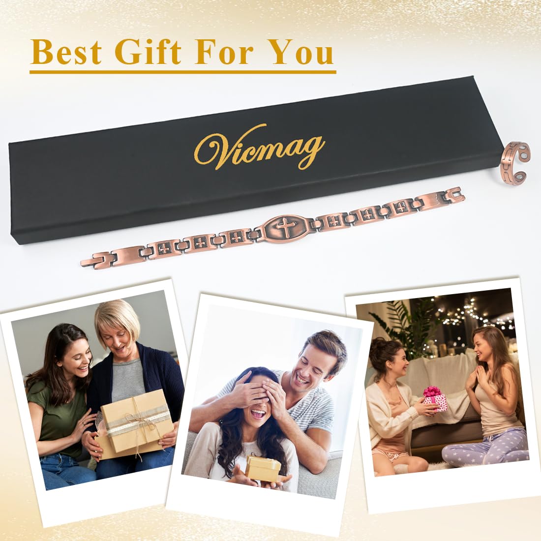 Vicmag regalo elegante para mujer, resultado sofisticado.