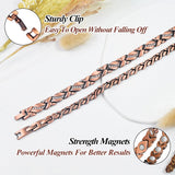 Pulsera Vicmag de cobre con textura detallada, atractivo visual.