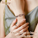 Vicmag pulsera de cobre para uso diario cómodo y estilizado.