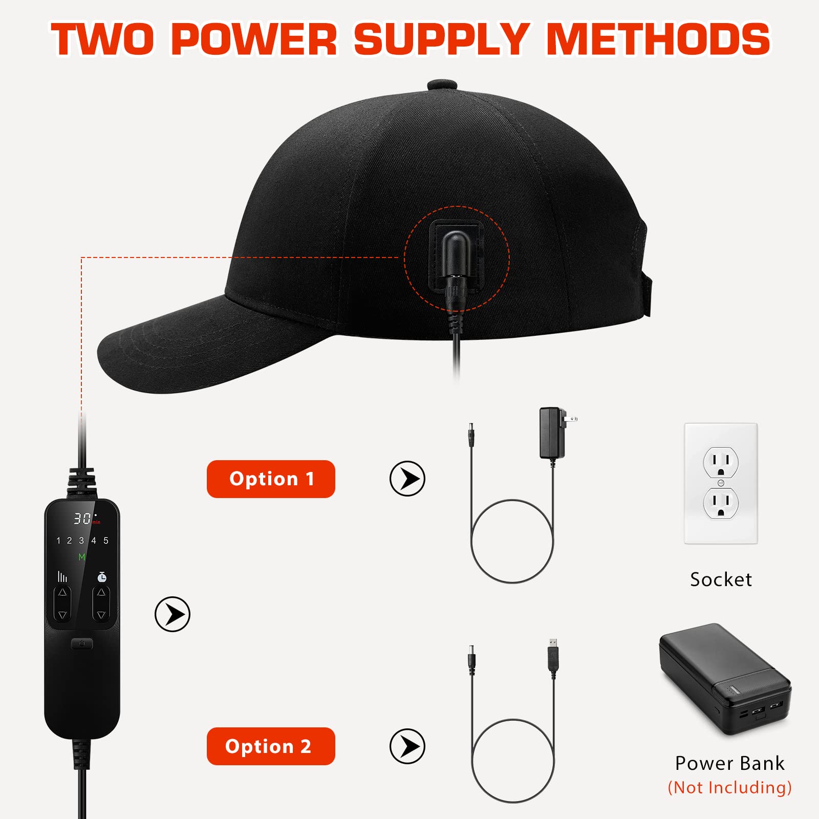 Detalle de tecnología láser de bajo nivel en la gorra Viconor.