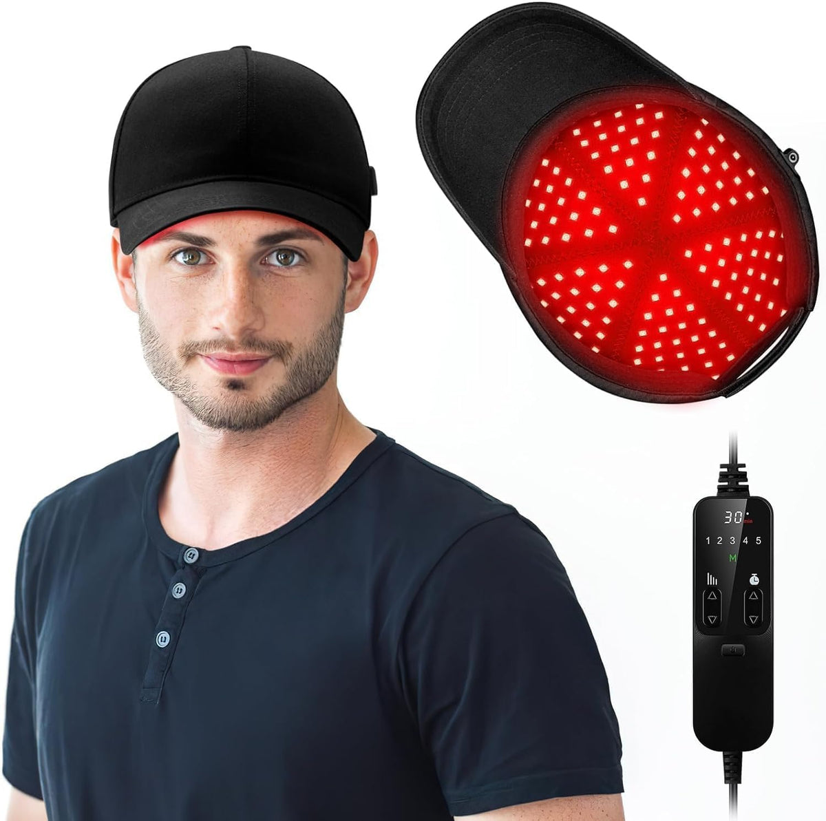 Gorra láser Viconor para crecimiento del cabello, uso diario.