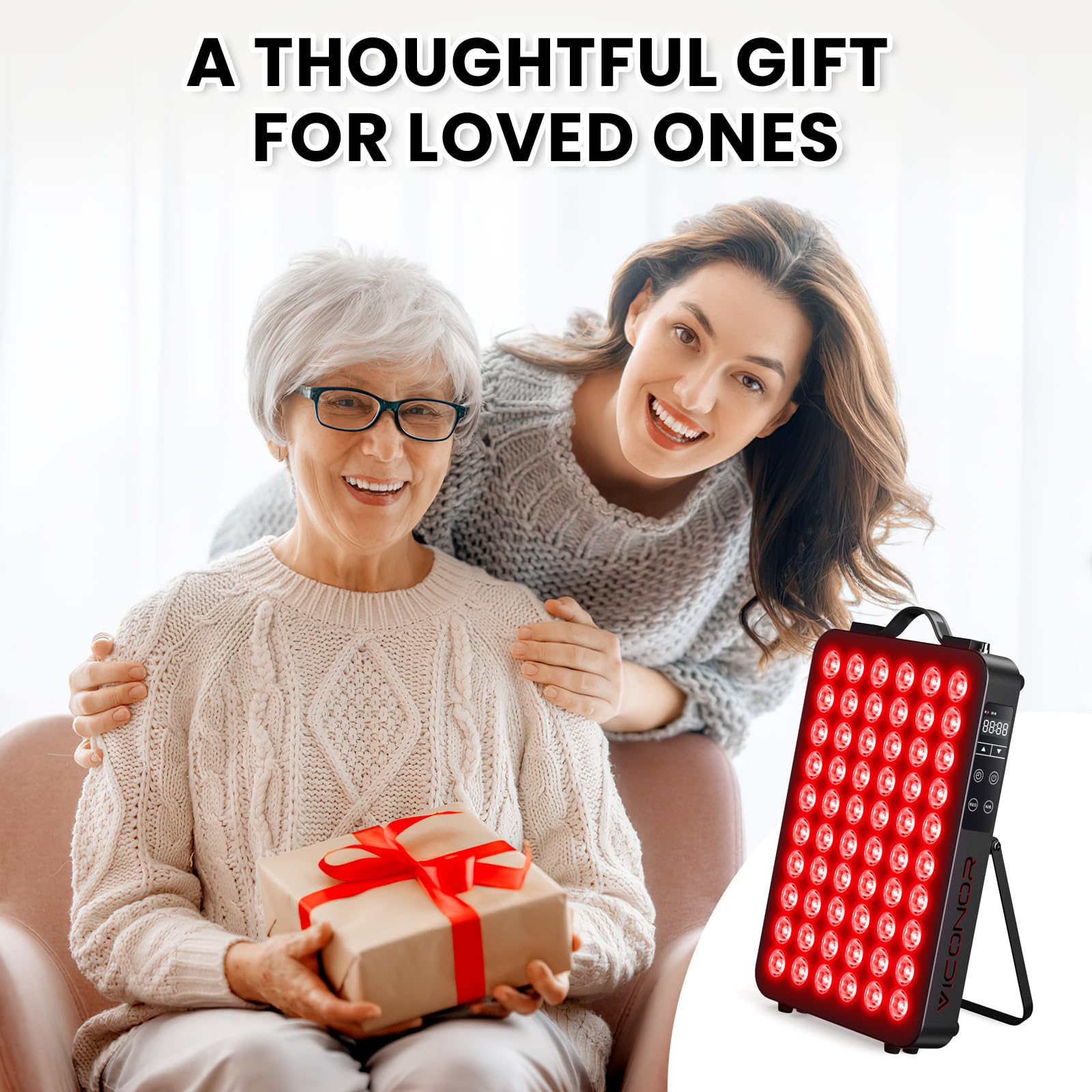 Viconor luz roja regalo ideal para bienestar en casa