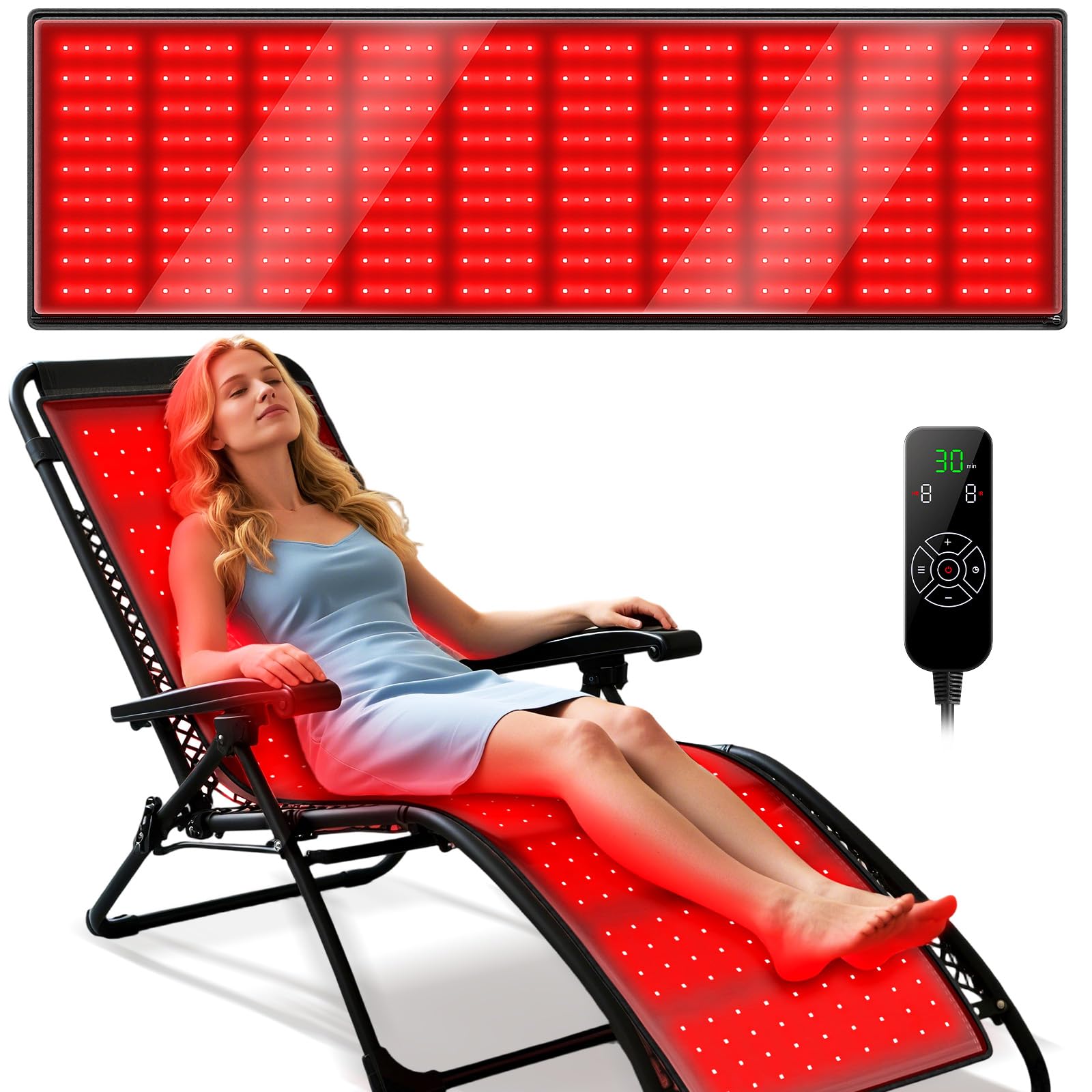 Manta Viconor terapia luz roja para cuerpo completo, ideal para relajación en casa