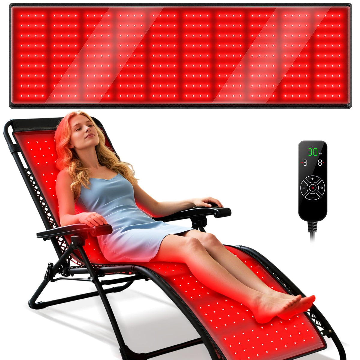 Manta Viconor terapia luz roja para cuerpo completo, ideal para relajación en casa