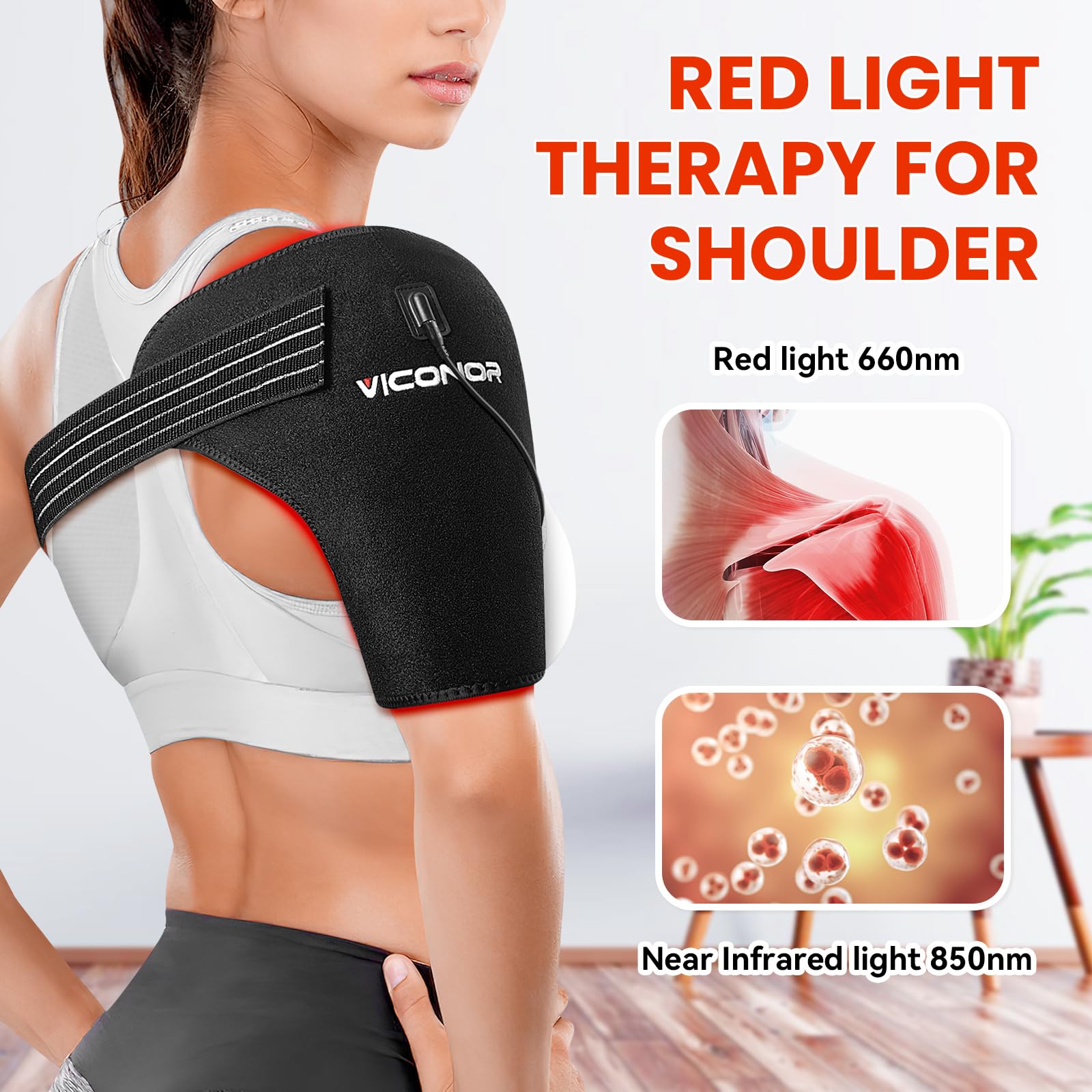 Cinco modos de luz y calor, ajuste personalizable con Viconor