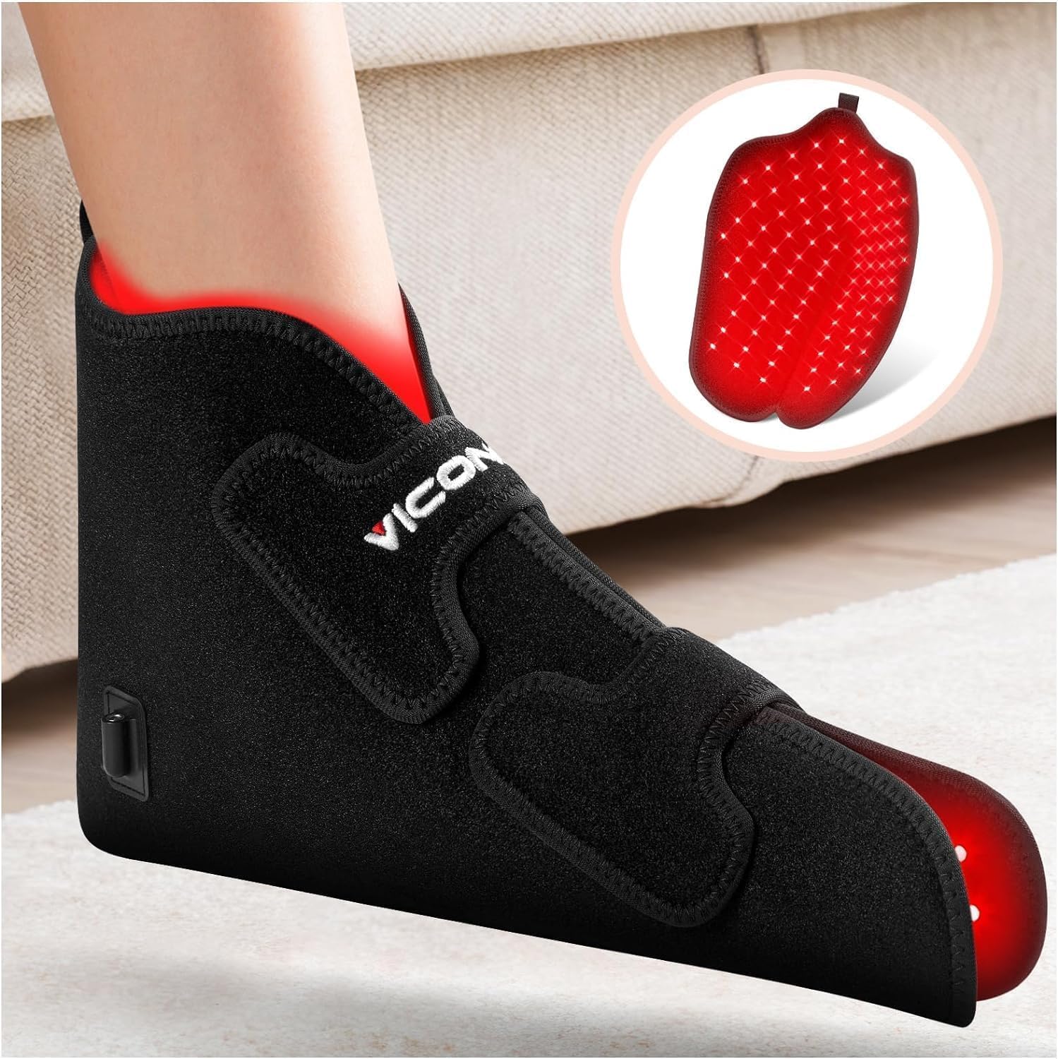 Viconor pies con luz roja para relajación de pies