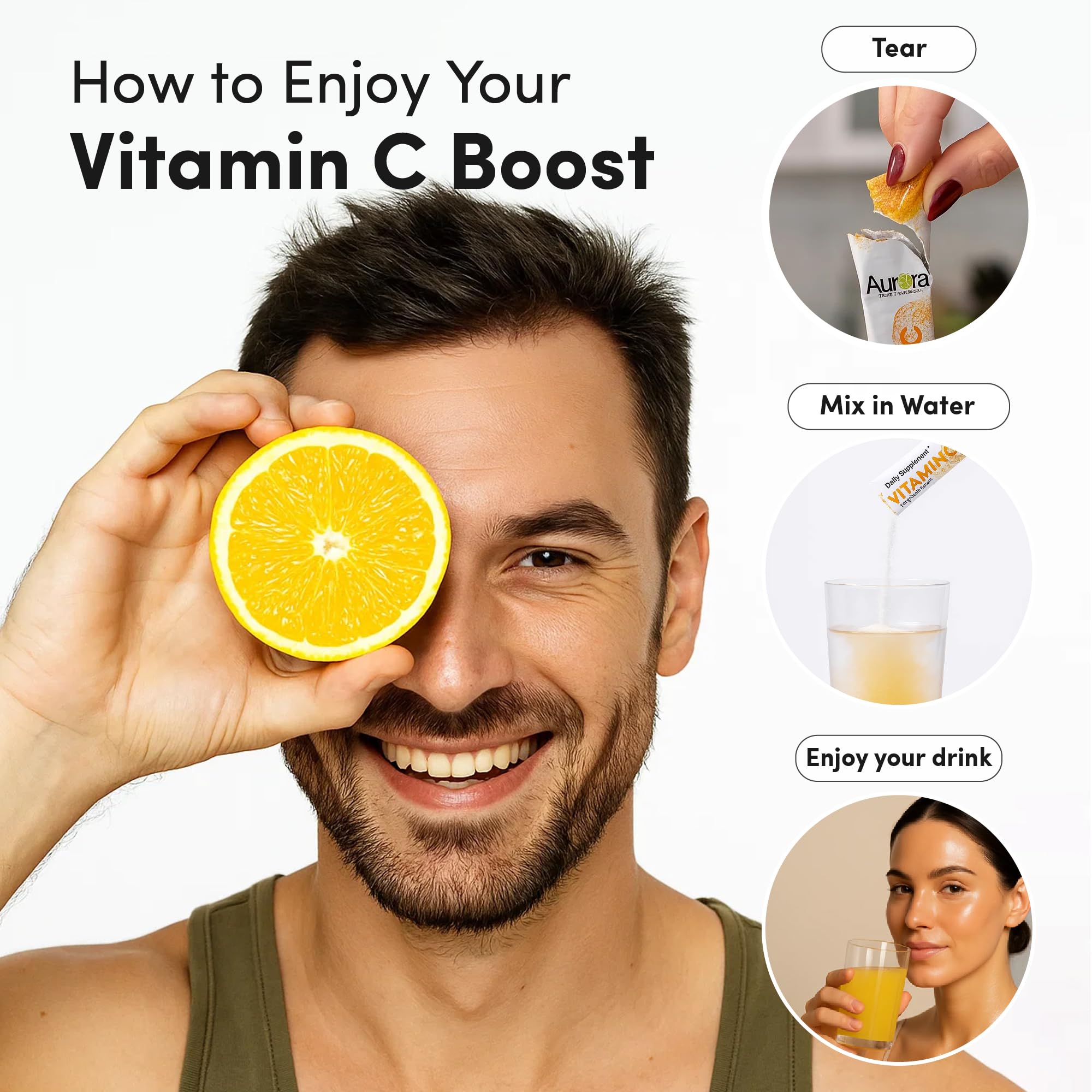 Vida Lifescience Aurora Liposomal Vitamina C, biodisponibilidad alta para mejor absorción