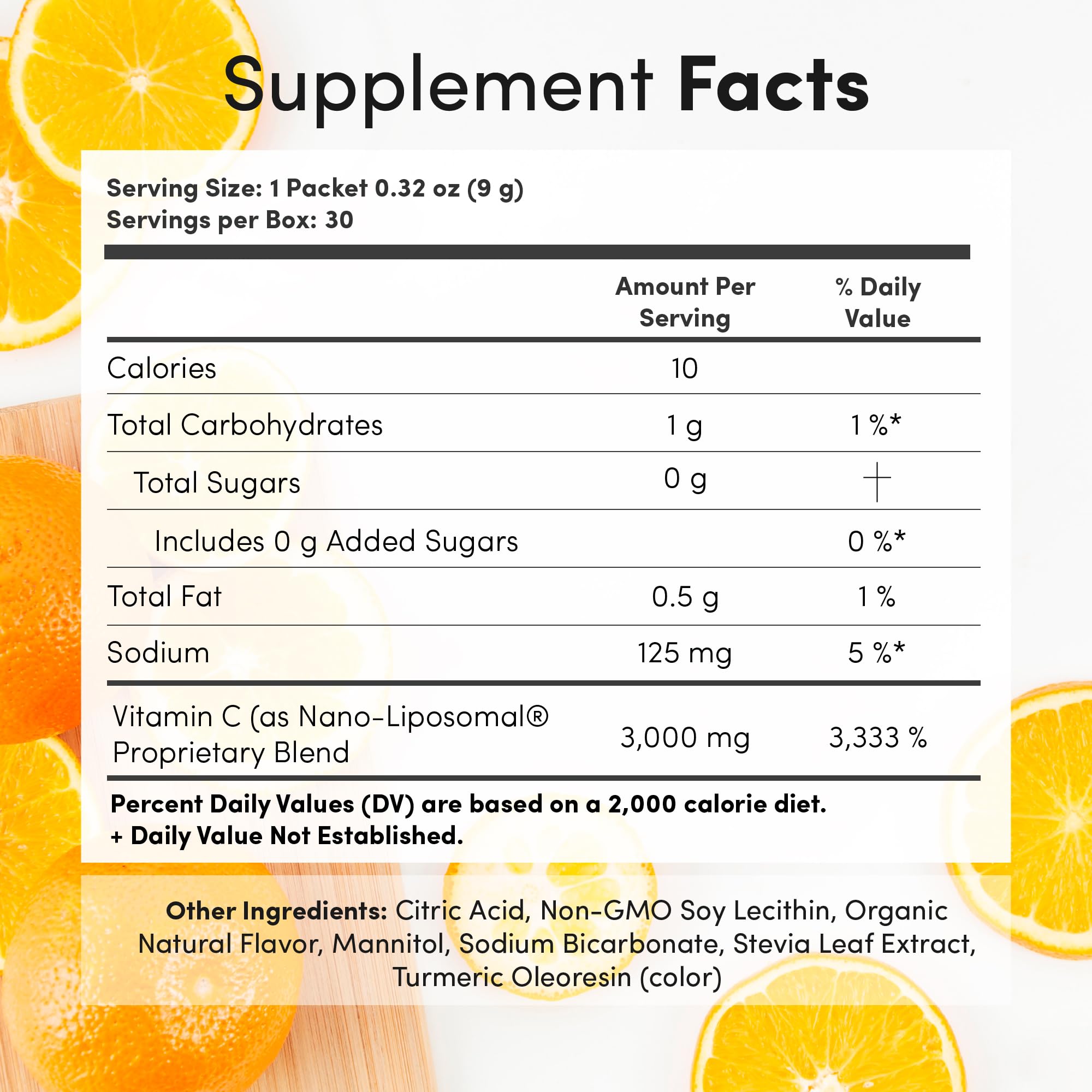 Vida Lifescience Aurora Vitamina C liposomal disuelta en agua, rápida y sabrosa