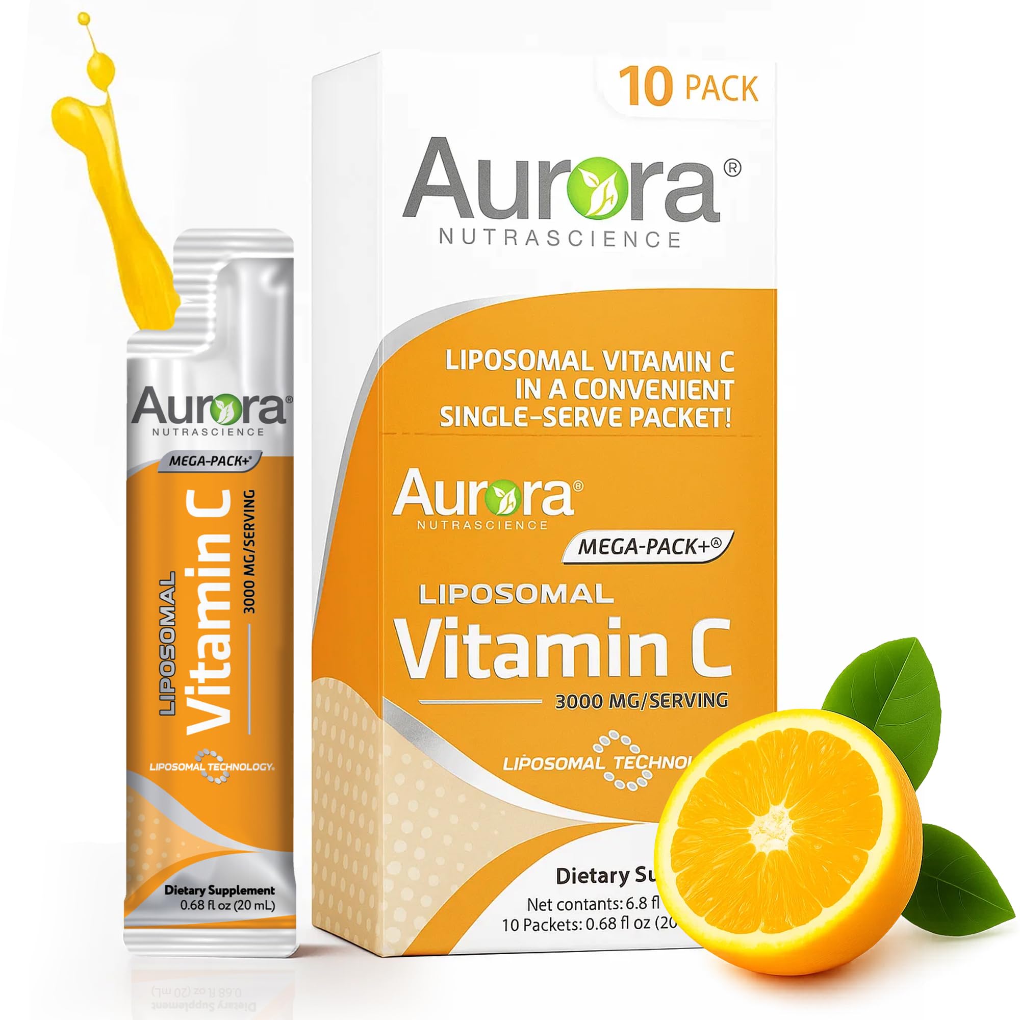 Vida Lifescience Aurora Nutrascience Vitamina C liposomales en botella para uso diario