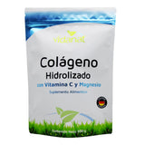 Vidanat colágeno hidrolizado con vitamina C y magnesio, envase de 300 g, ideal para uso diario.