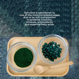Vidanat Spirulina: tableta de 400 mg como fuente de energía y nutrientes.