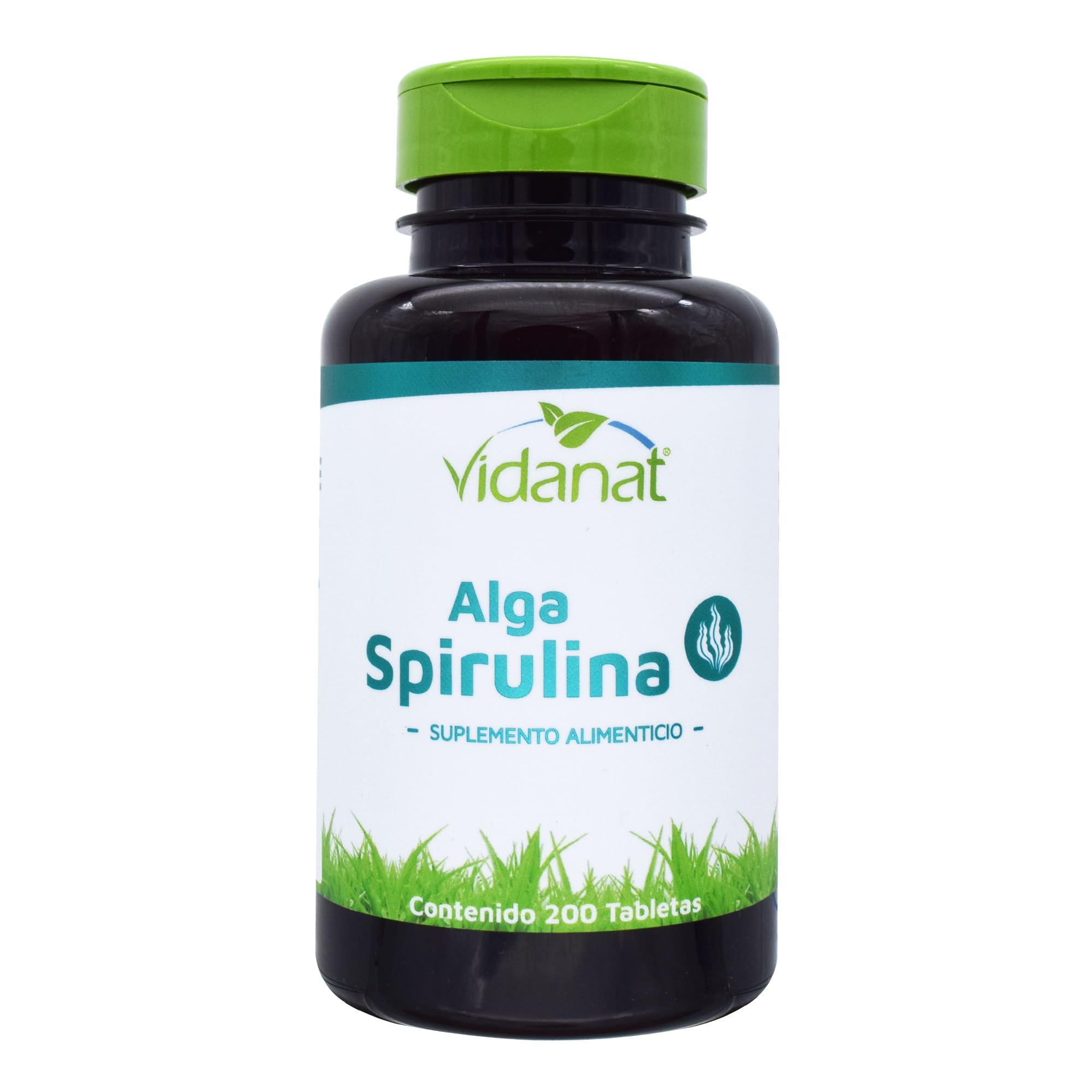 Vidanat Spirulina: envase de 200 tabletas para apoyo inmunitario.