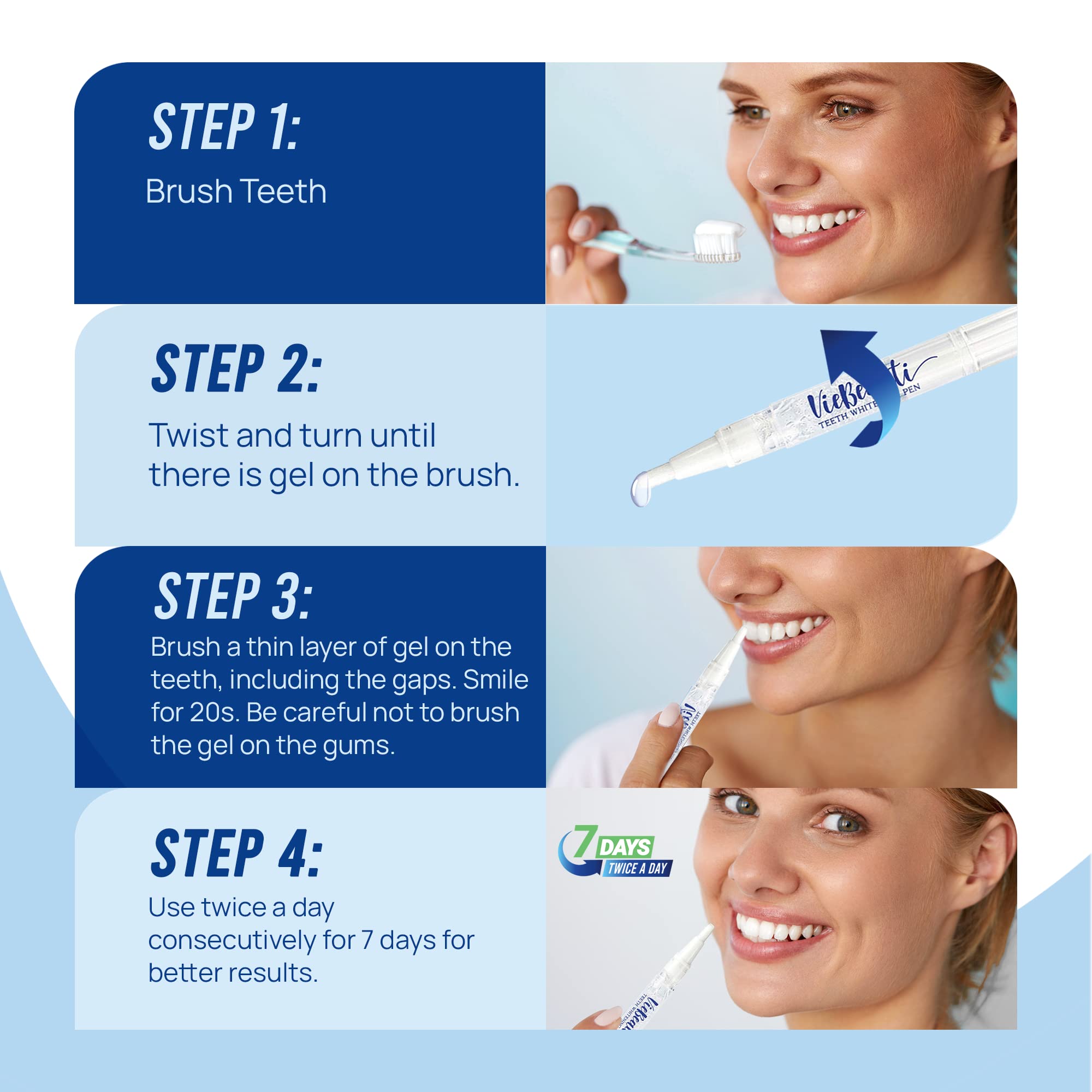 VieBeauti Pen, tubo transparente que muestra la cantidad disponible