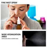 VIGOR PATH frasco nasal en vidrio ámbar, ideal para soluciones en casa