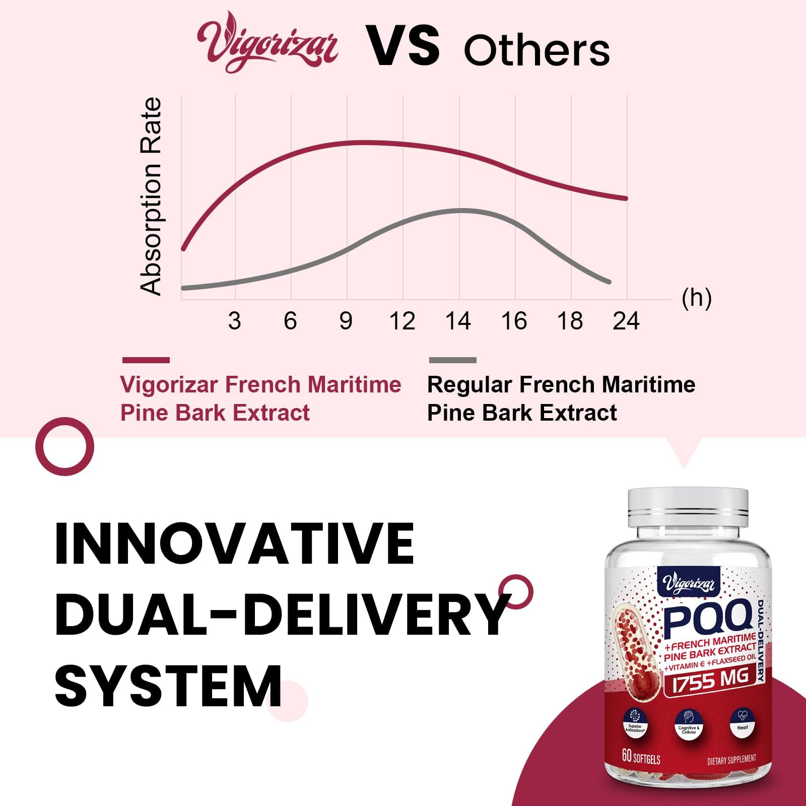 Vigorizar Pycnogeno 200 mg por porción para uso consistente